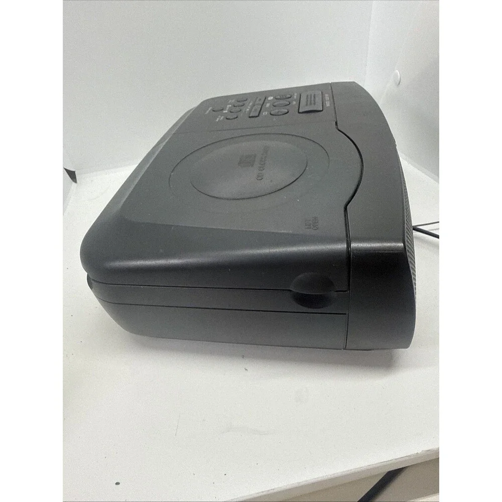 Sony ICF-CD820 CD Alarm Clock-AM/ FM-Corded-1998-CD Wake Up Alarm-Tested/Works